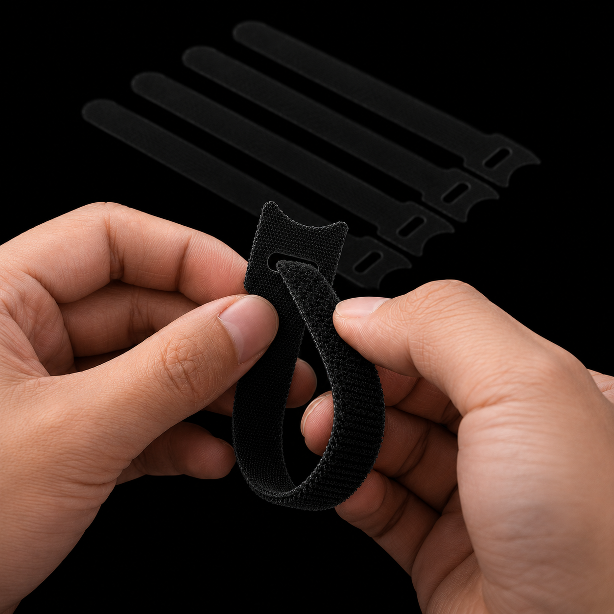Zyntro Reusable Velcro Cable Ties (50-Pack)