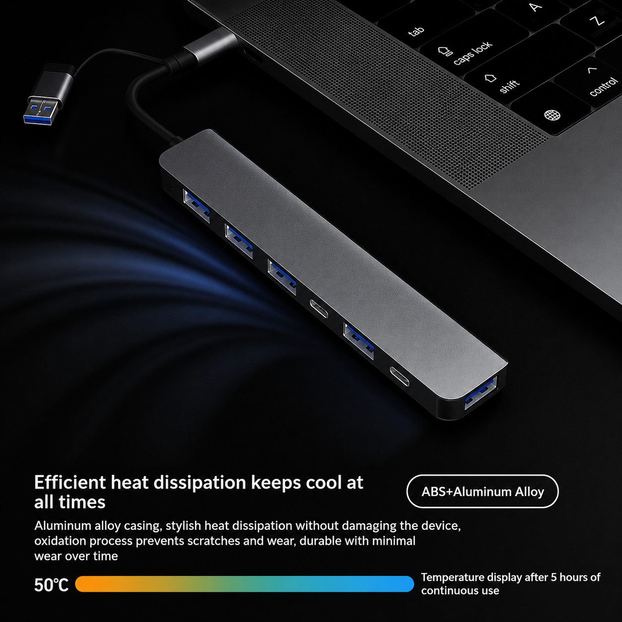 Zyntro 8-in-1 USB-C Laptop Docking Station