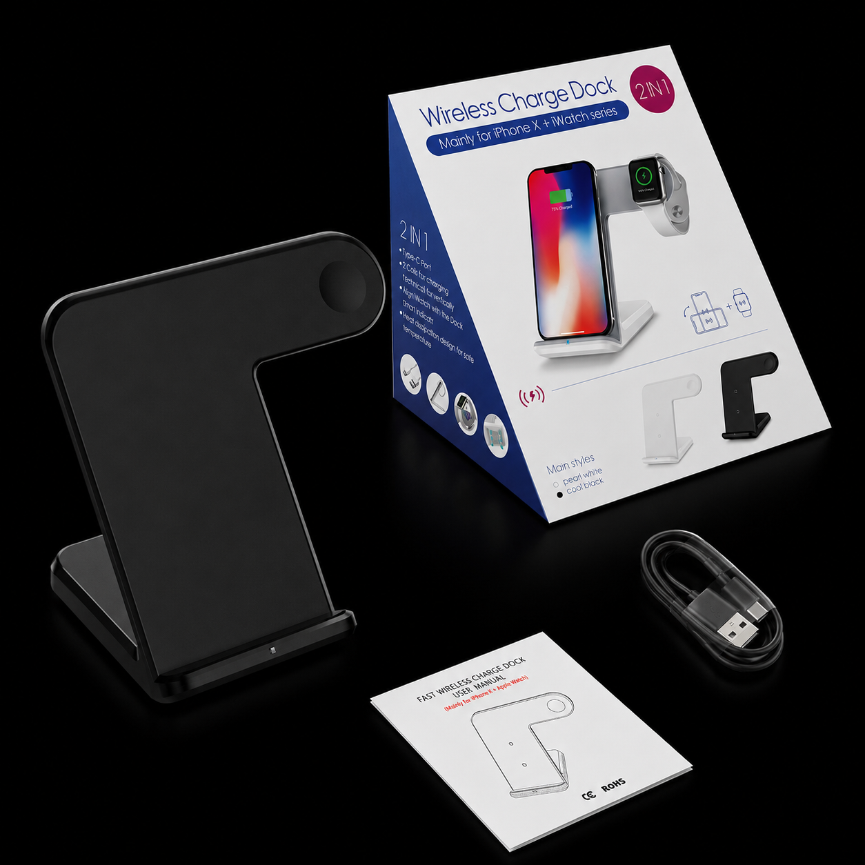Zyntro 2-in-1 Wireless Charging Station