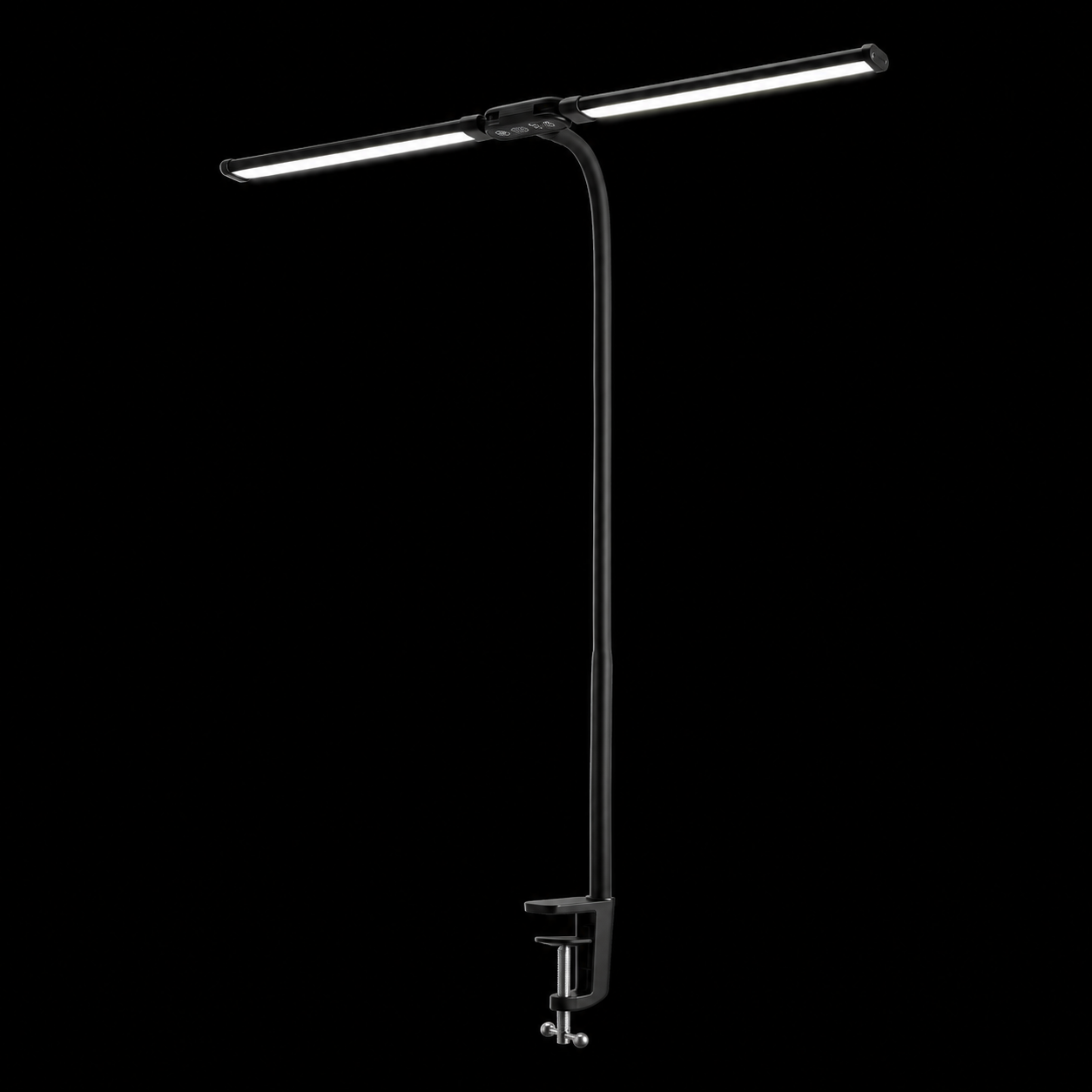 Zyntro Dual-Head LED Desk Lamp with Clamp