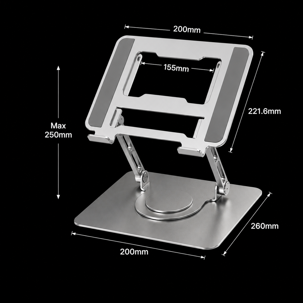 Zyntro Adjustable Rotating Laptop Stand