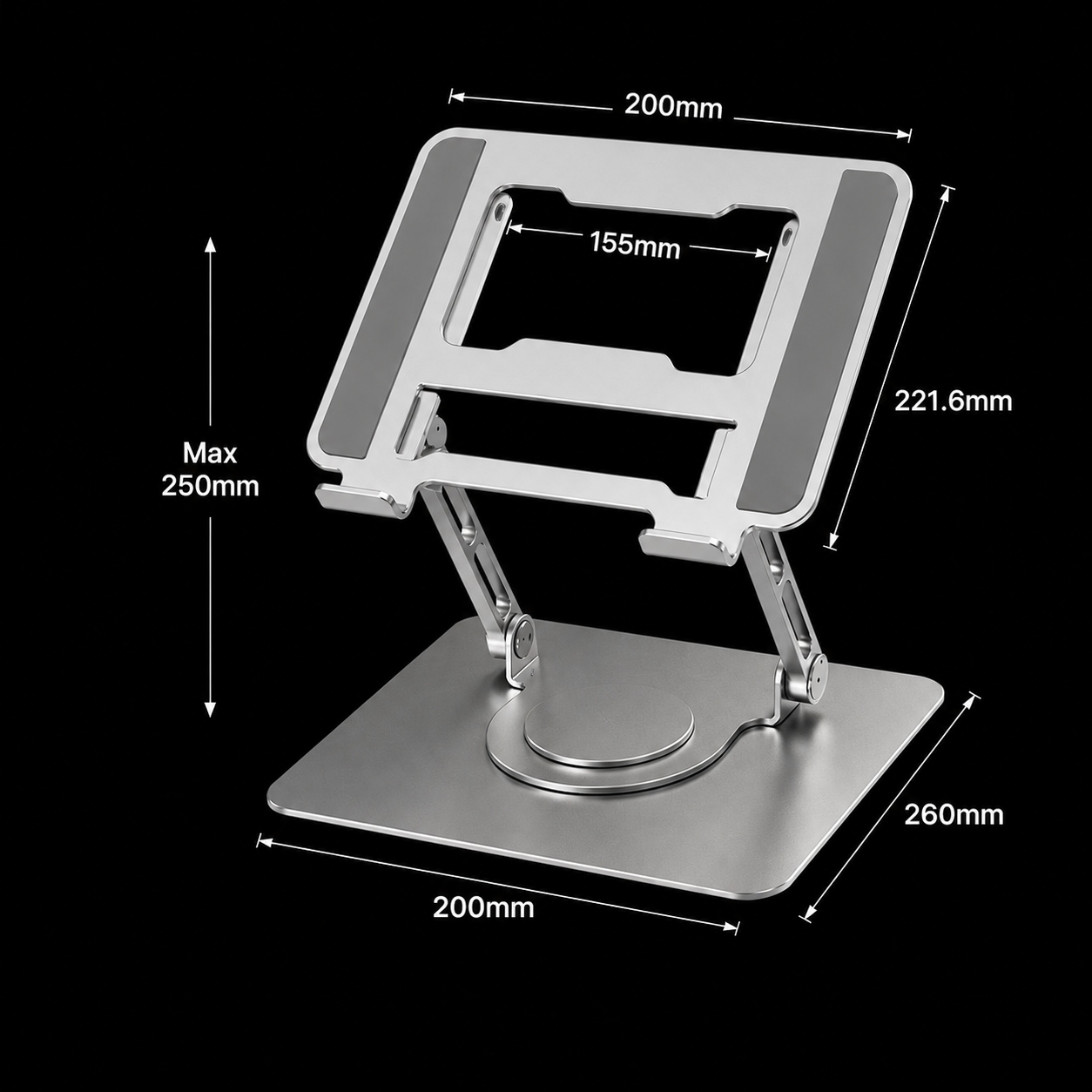 Zyntro Adjustable Rotating Laptop Stand