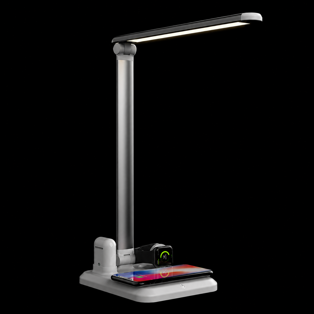 Zyntro 4-in-1 LED Desk Lamp with Wireless Charger
