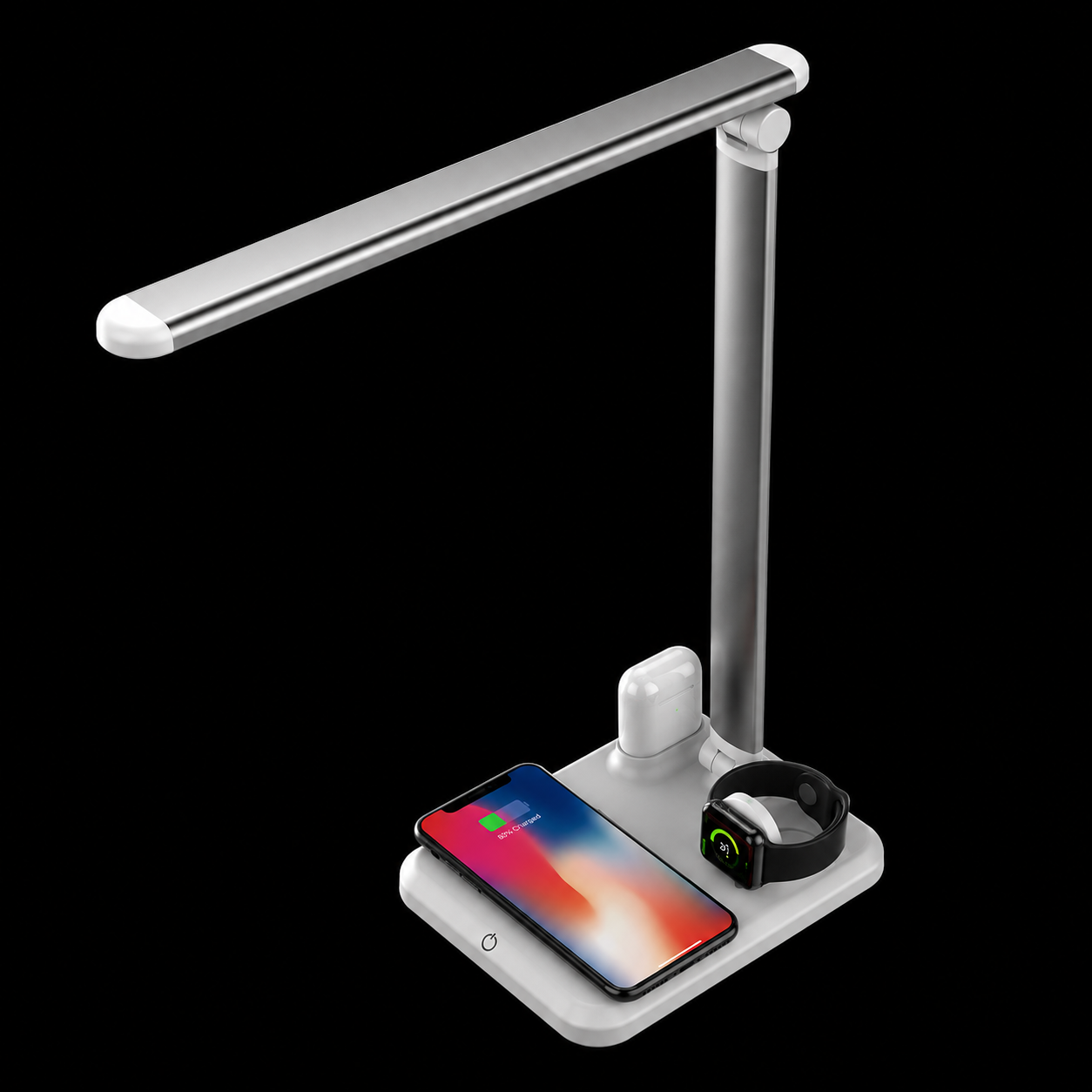 Zyntro 4-in-1 LED Desk Lamp with Wireless Charger