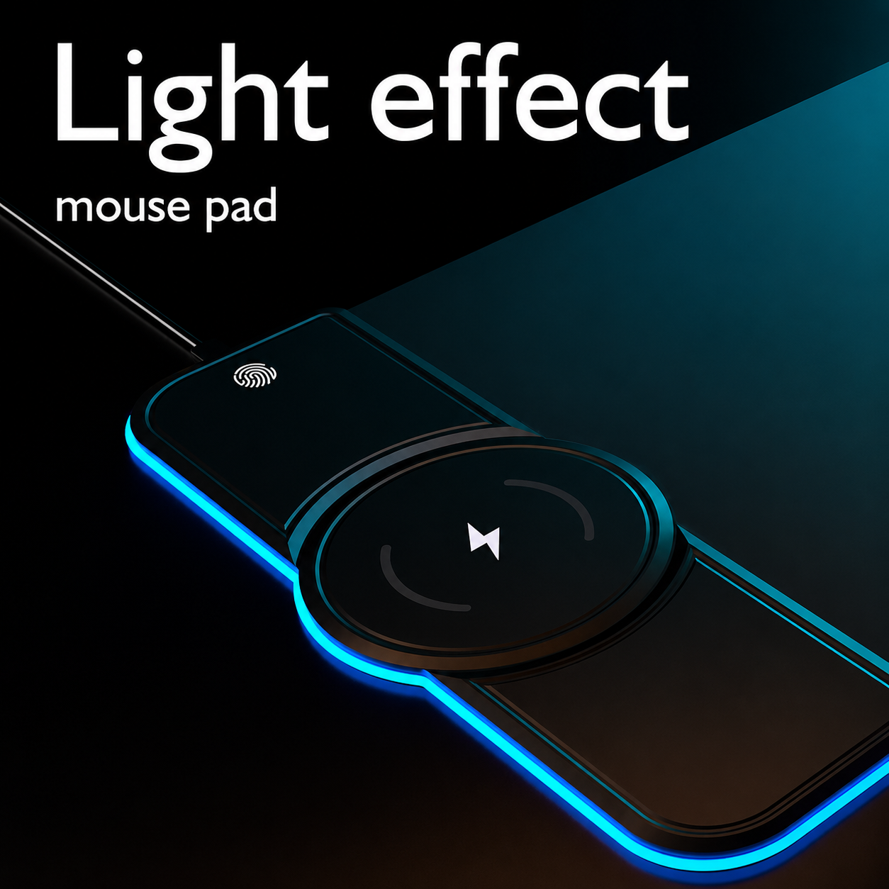 Zyntro Colorful Wireless Charging Desk Mat